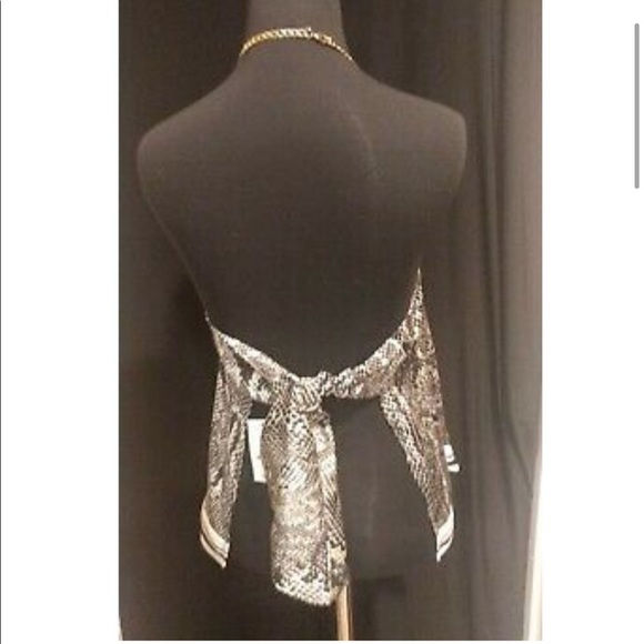 Express Backless Top Snake Print - Picture 2 of 7